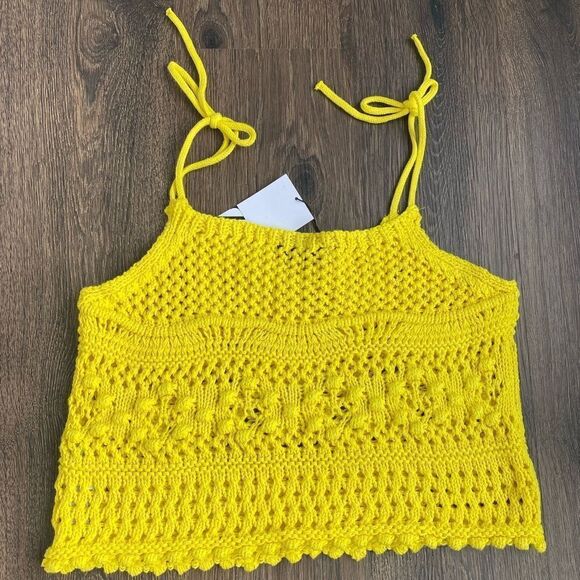 Zara pointelle knit top - Picture 7 of 7